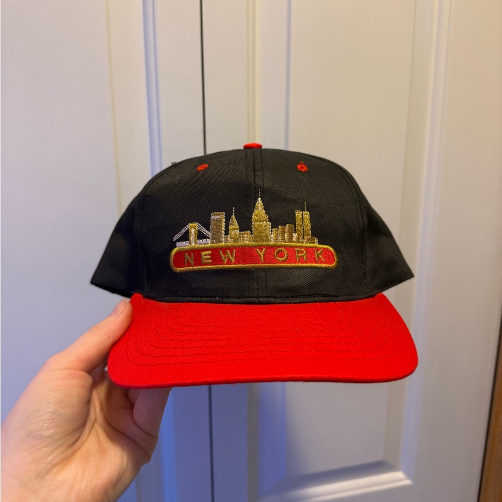 New York Black and Red Cap